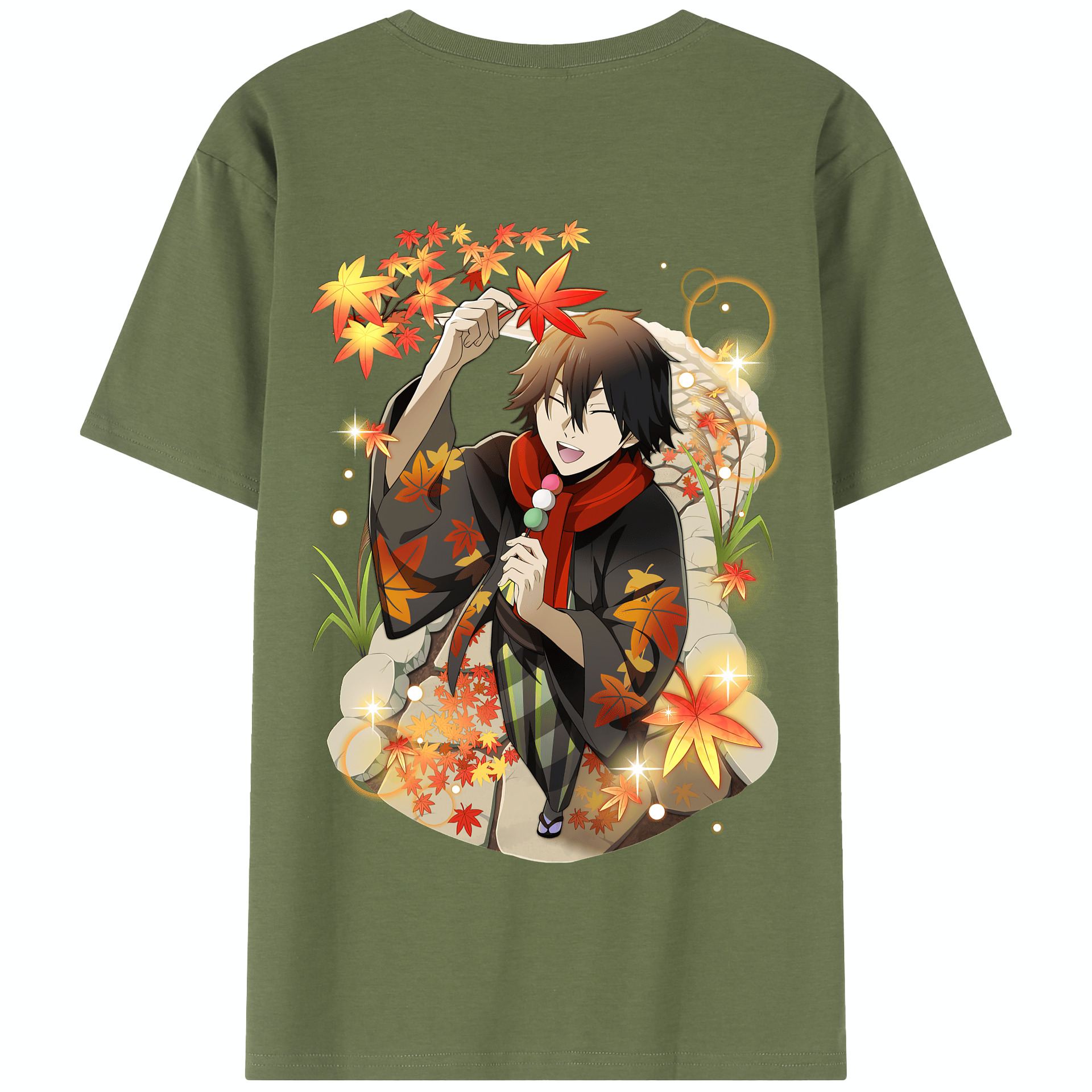 （画像用） 文豪ストレイドッグス Bungo Stray Dogs 綿100％半袖Tシャツ（背面プリント）